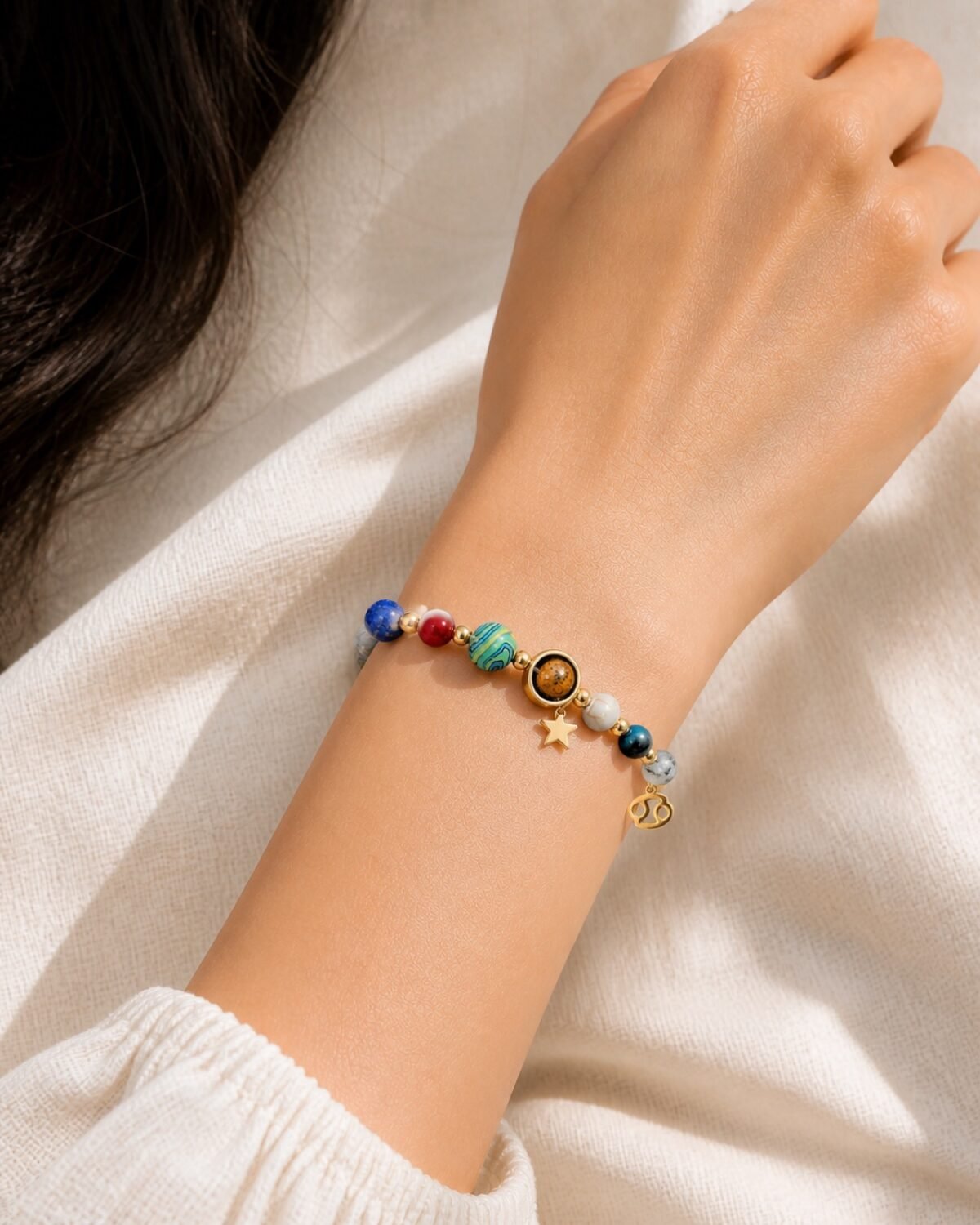 Cancer Rose Zodiac Totem Bracelet