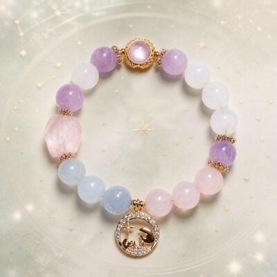 Cancer Zodiac Crystal Talisman Bracelet