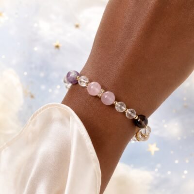 capricorn-04-worn-deep Capricorn Mountain Resolve Zodiac Crystal Bracelet