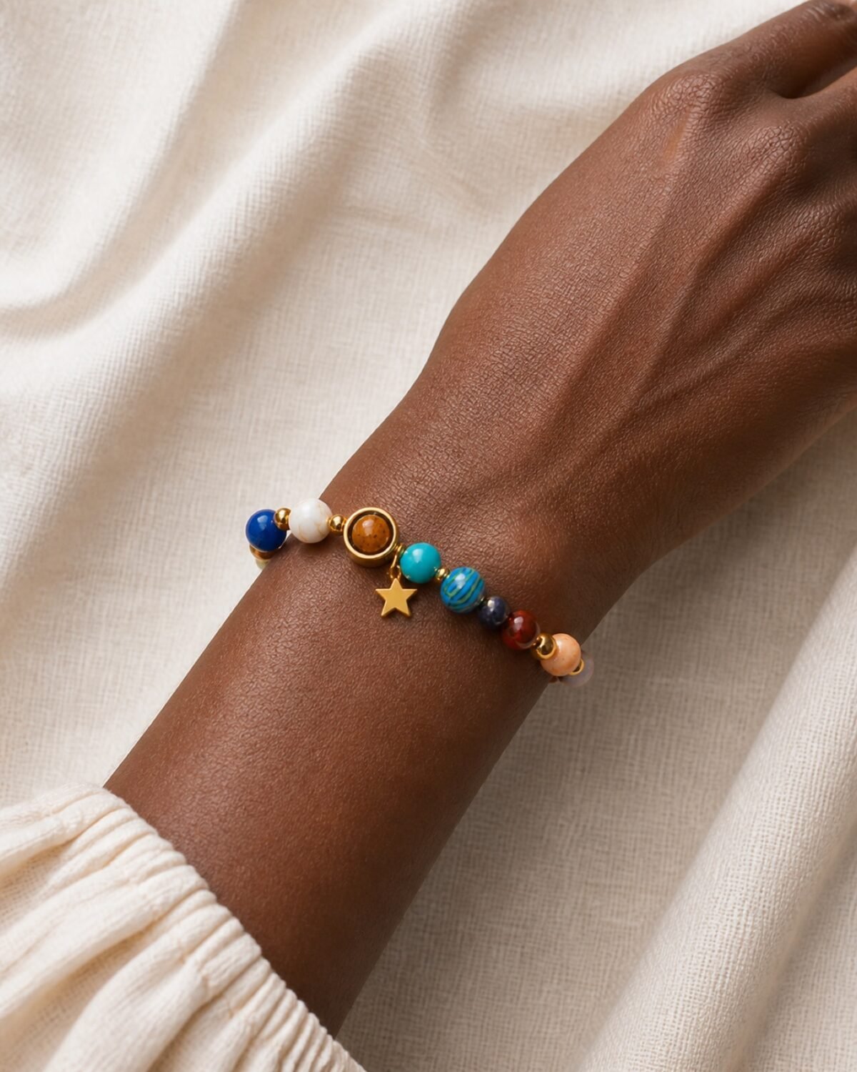 Capricorn Midnight Zodiac Faceted Crystal Bracelet