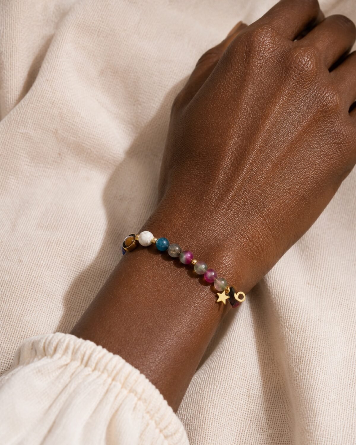 Capricorn Celestial Light Planetary Bead Bracelet