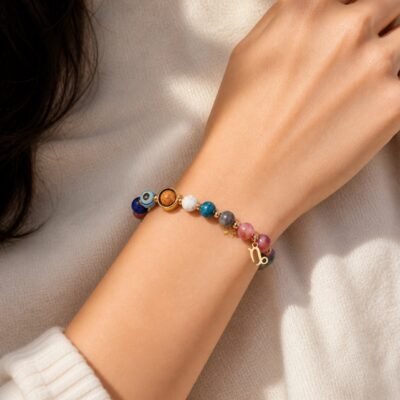Capricorn Celestial Light Planetary Bead Bracelet