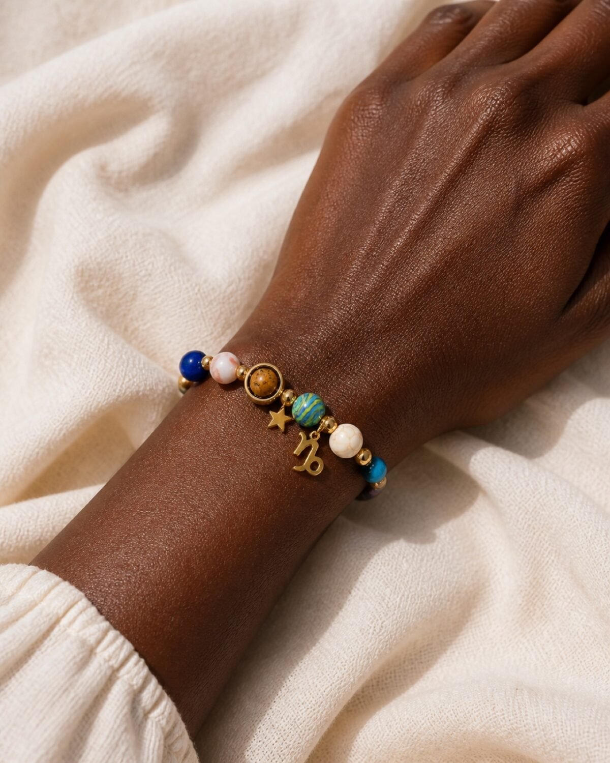 Capricorn Rose Zodiac Totem Bracelet