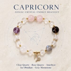 Celestial Path Zodiac Crystal Bracelet — Choose Your Sign - Capricorn