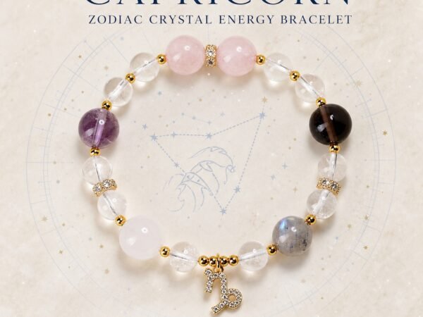 Capricorn Mountain Resolve Zodiac Crystal Bracelet