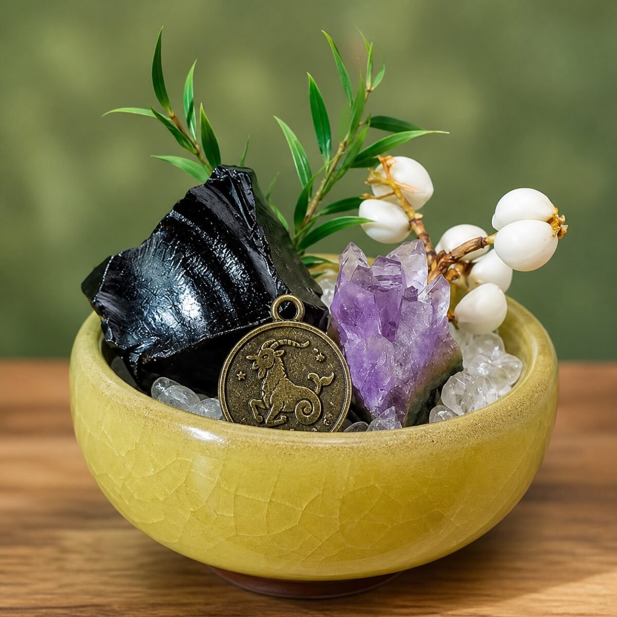 Capricorn Crystal Micro-Landscape Desk Decor