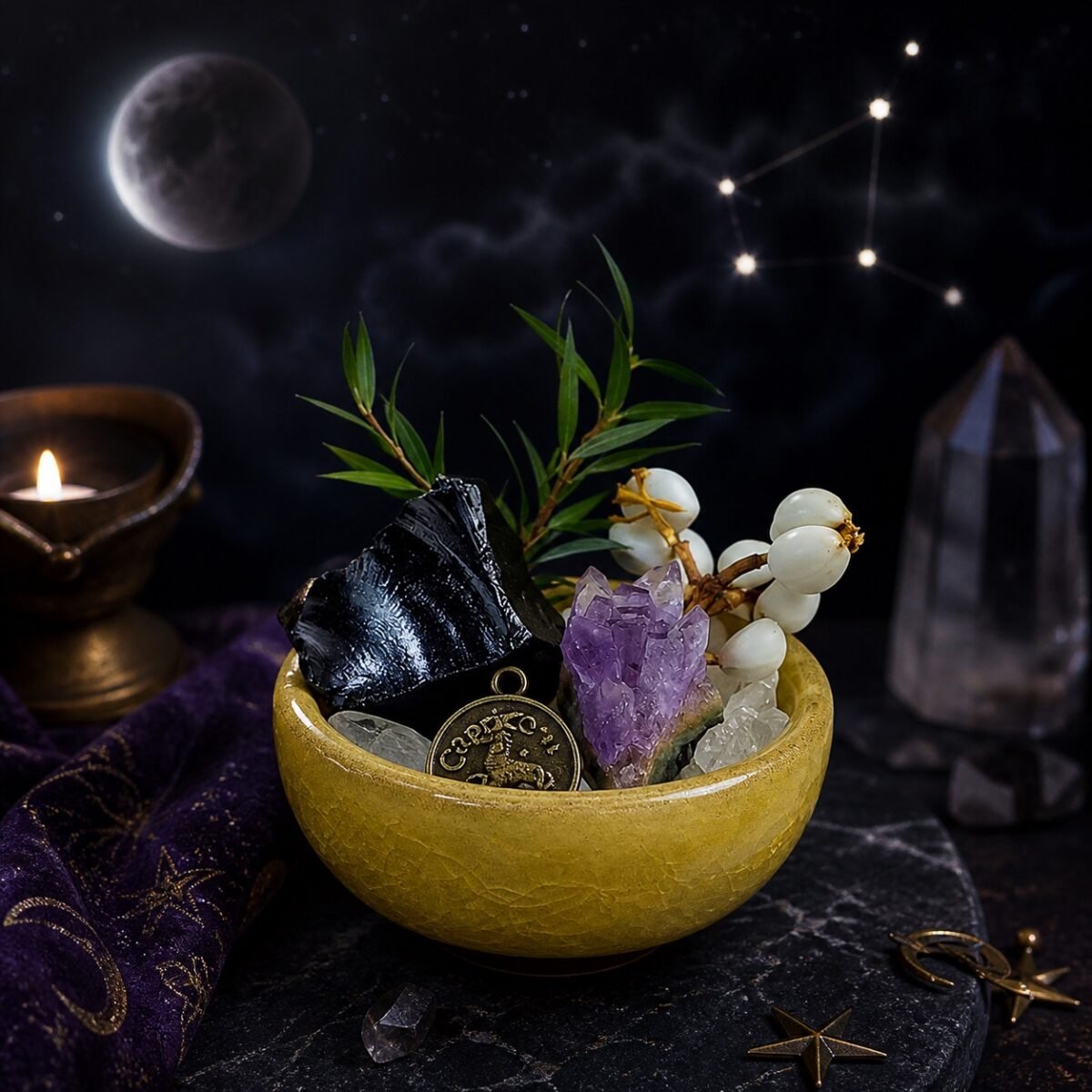 Capricorn Crystal Micro-Landscape Desk Decor