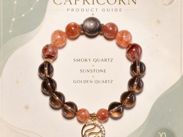 Capricorn Zodiac Crystal Talisman Bracelet