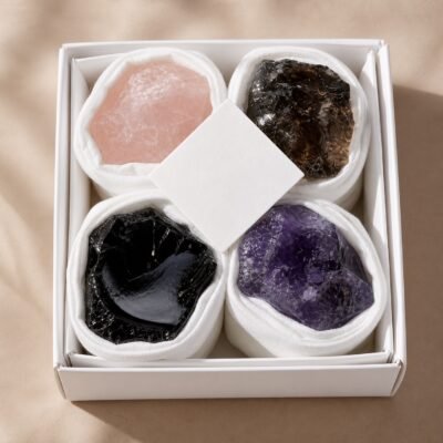 Capricorn Four Raw Crystal Gift Set