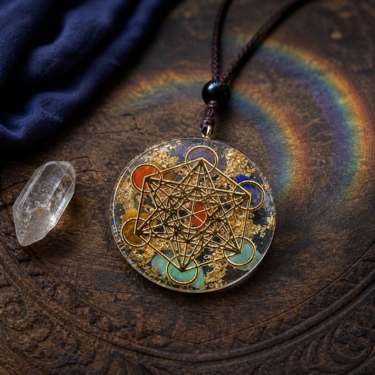 Chakra Geometry Ritual Pendant