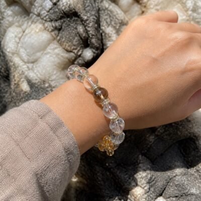 Clear Quartz & Citrine Luck Bracelet