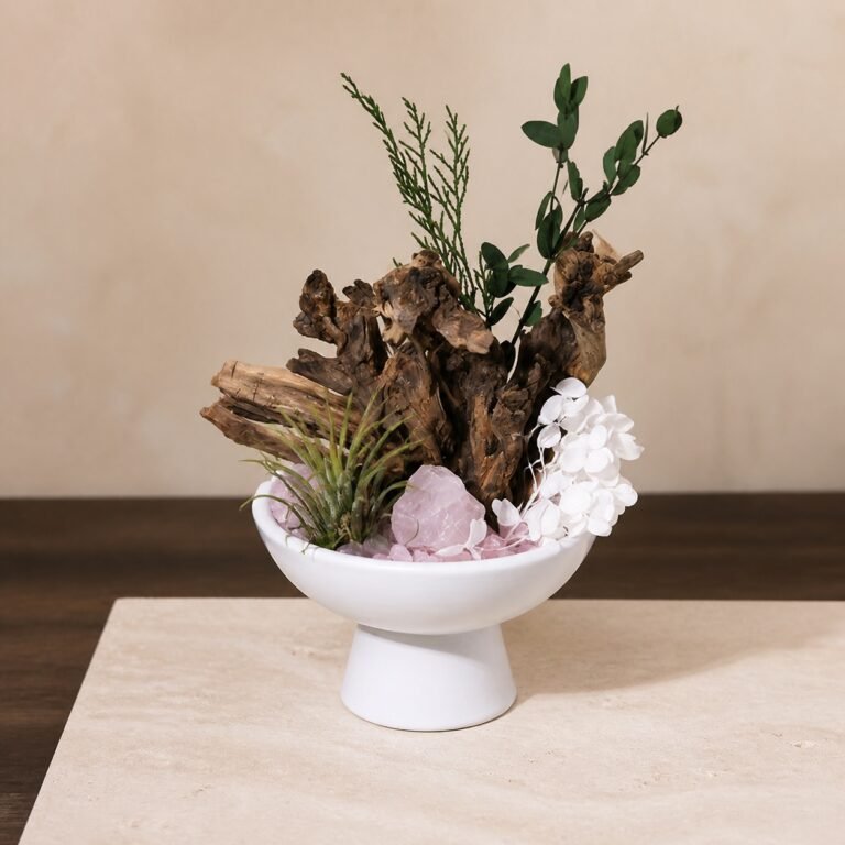 Rose Quartz Intention Altar Garden