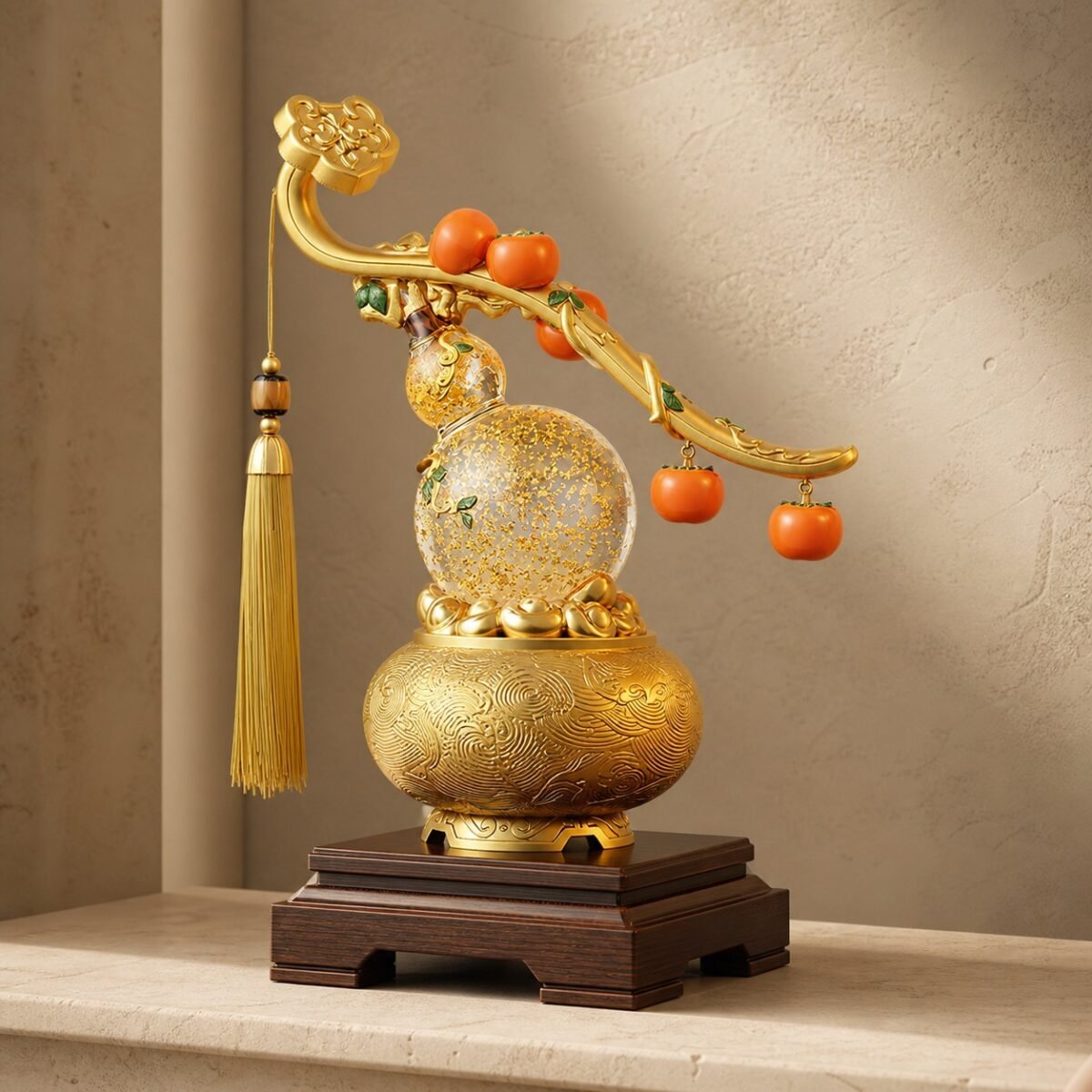 Crystal Treasure Gourd Prosperity Display