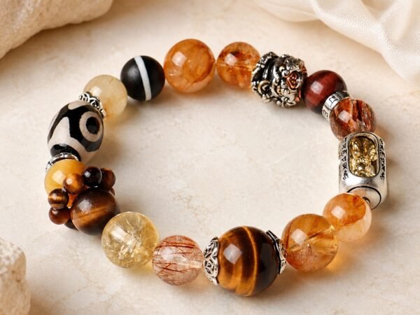 Golden Ground Vajra Abundance Bracelet