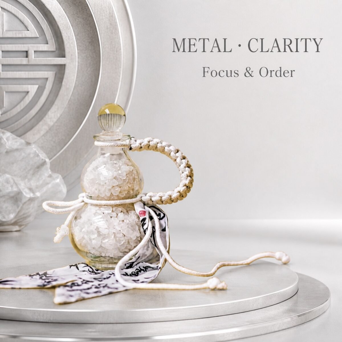 Five Elements Feng Shui Crystal Gourd Charm