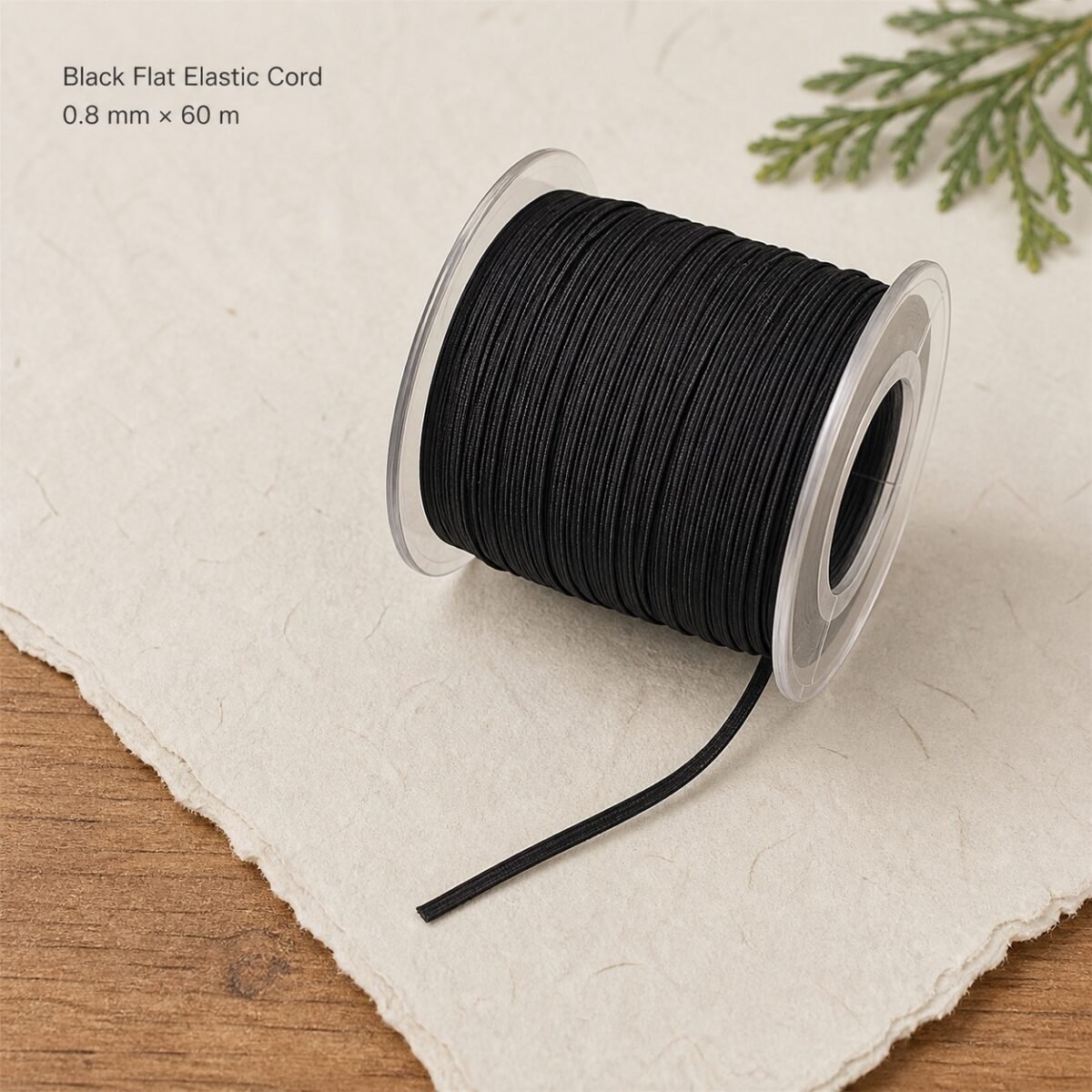 Flat Elastic Cord for DIY Mala Making