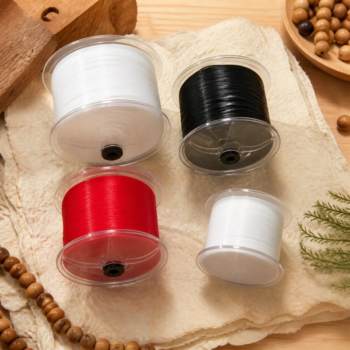 Flat Elastic Cord for DIY Mala Making