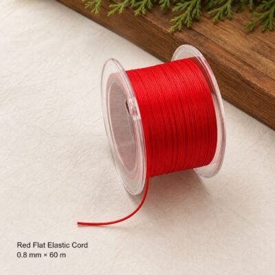 Flat Elastic Cord for DIY Mala Making