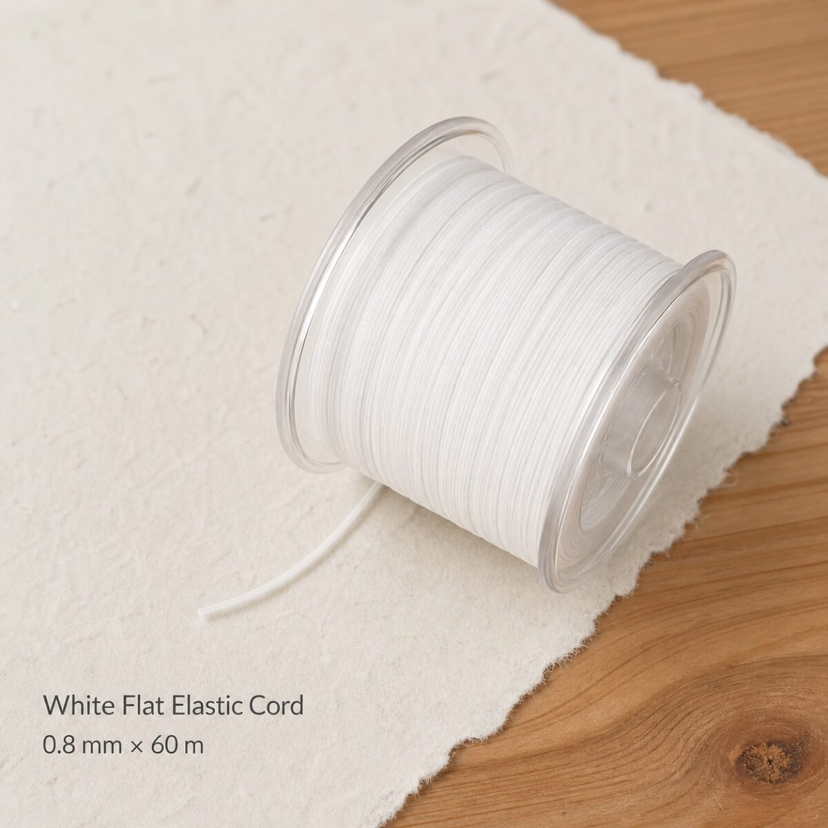 Flat Elastic Cord for DIY Mala Making