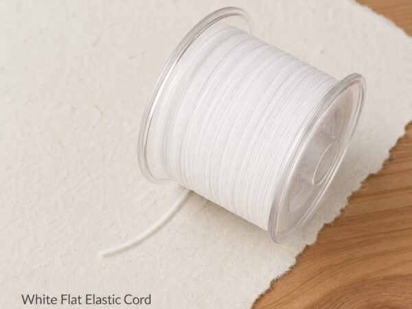 flat-elastic-cord-diy-mala-making-white-08mm-60m Flat Elastic Cord for DIY Mala Making