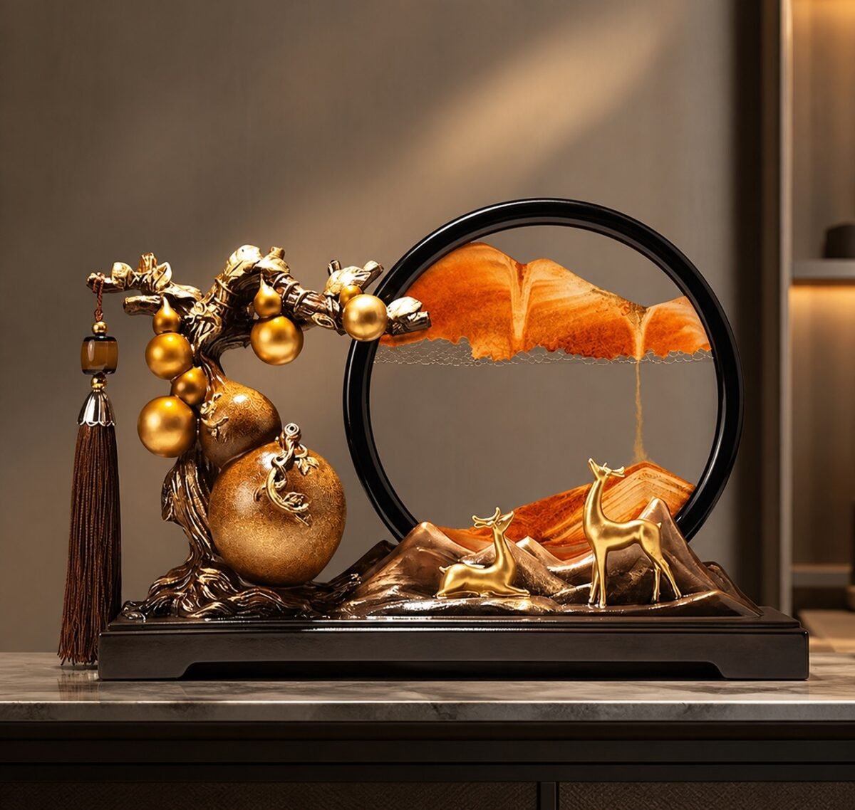 Fortune Landscape Gourd Display