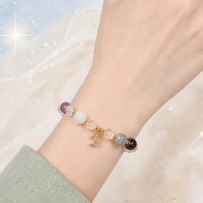 Gemini Twin Flame Zodiac Crystal Bracelet