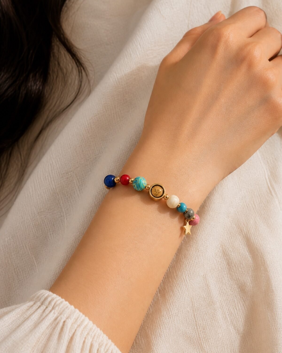 Gemini Rose Zodiac Totem Bracelet