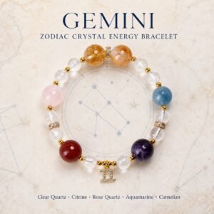 Celestial Path Zodiac Crystal Bracelet — Choose Your Sign - Gemini