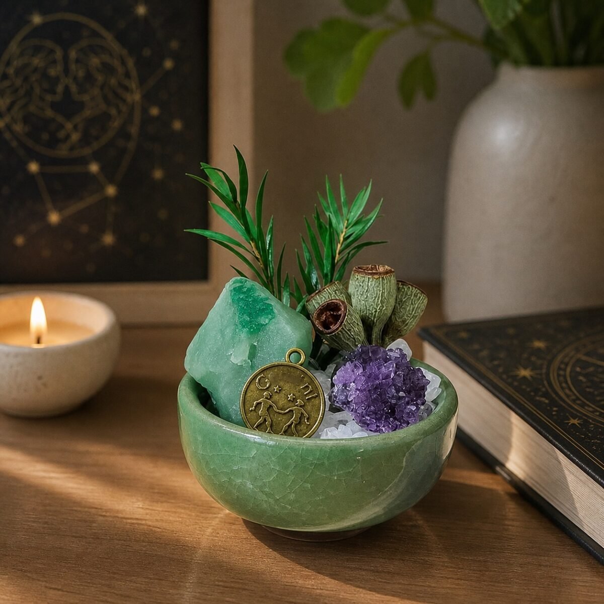 Gemini Crystal Micro-Landscape Desk Decor