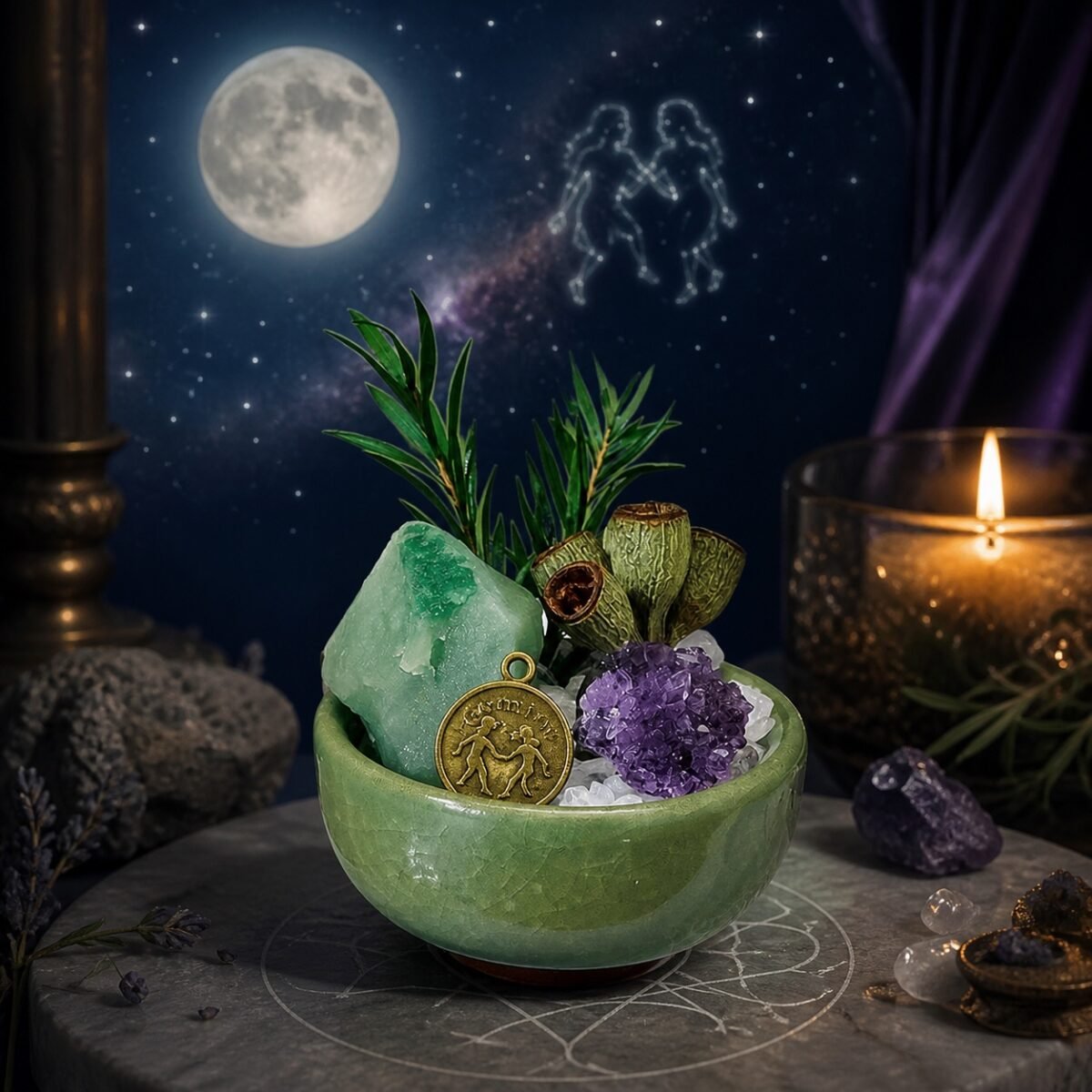 Gemini Crystal Micro-Landscape Desk Decor