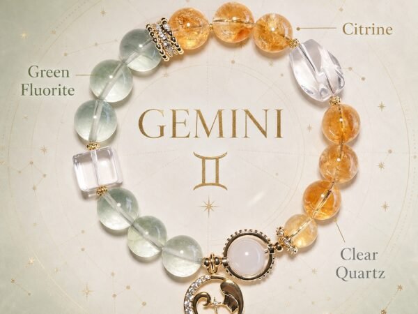 Gemini Zodiac Crystal Talisman Bracelet
