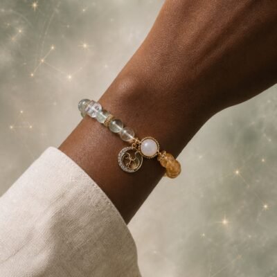 Gemini Zodiac Crystal Talisman Bracelet