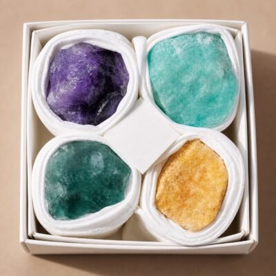 Gemini Four Raw Crystal Gift Set