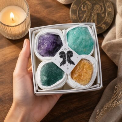 Gemini Four Raw Crystal Gift Set