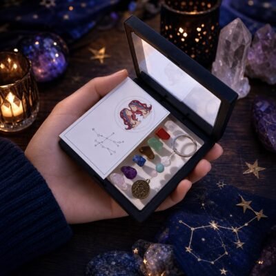 Gemini Seven Chakra Crystal Keychain Gift Set