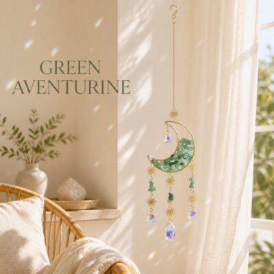 Gemstone Moon Suncatcher