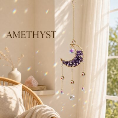 Gemstone Moon Suncatcher