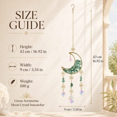 Gemstone Moon Suncatcher