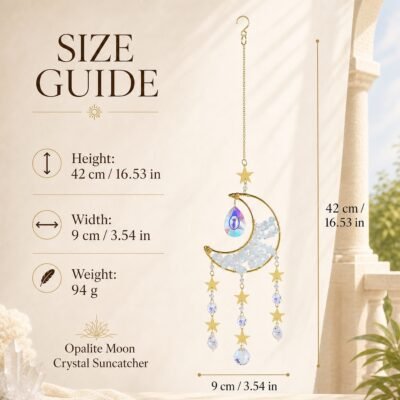Gemstone Moon Suncatcher