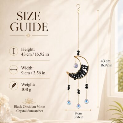 Gemstone Moon Suncatcher