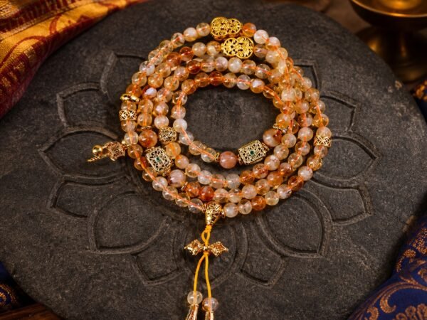 Golden Citrine Crystal Mala