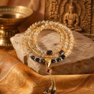 golden-quartz-agarwood-mala-main Golden Quartz Agarwood Mala