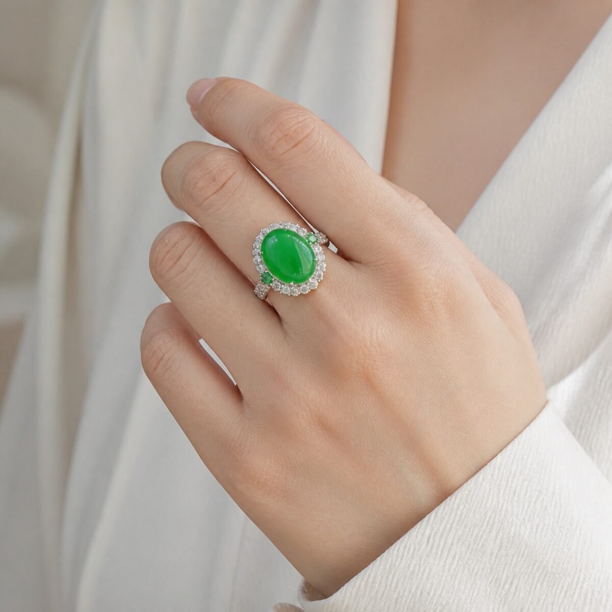 green-jade-abundance-ring-02-wearing Green Jade Abundance Ring