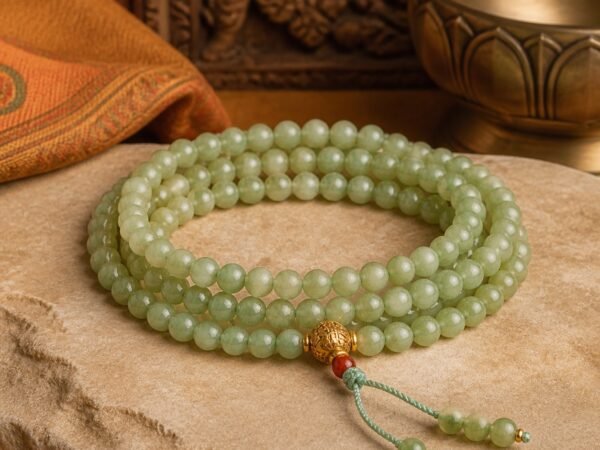 Jade-Green 108-Bead Meditation Mala