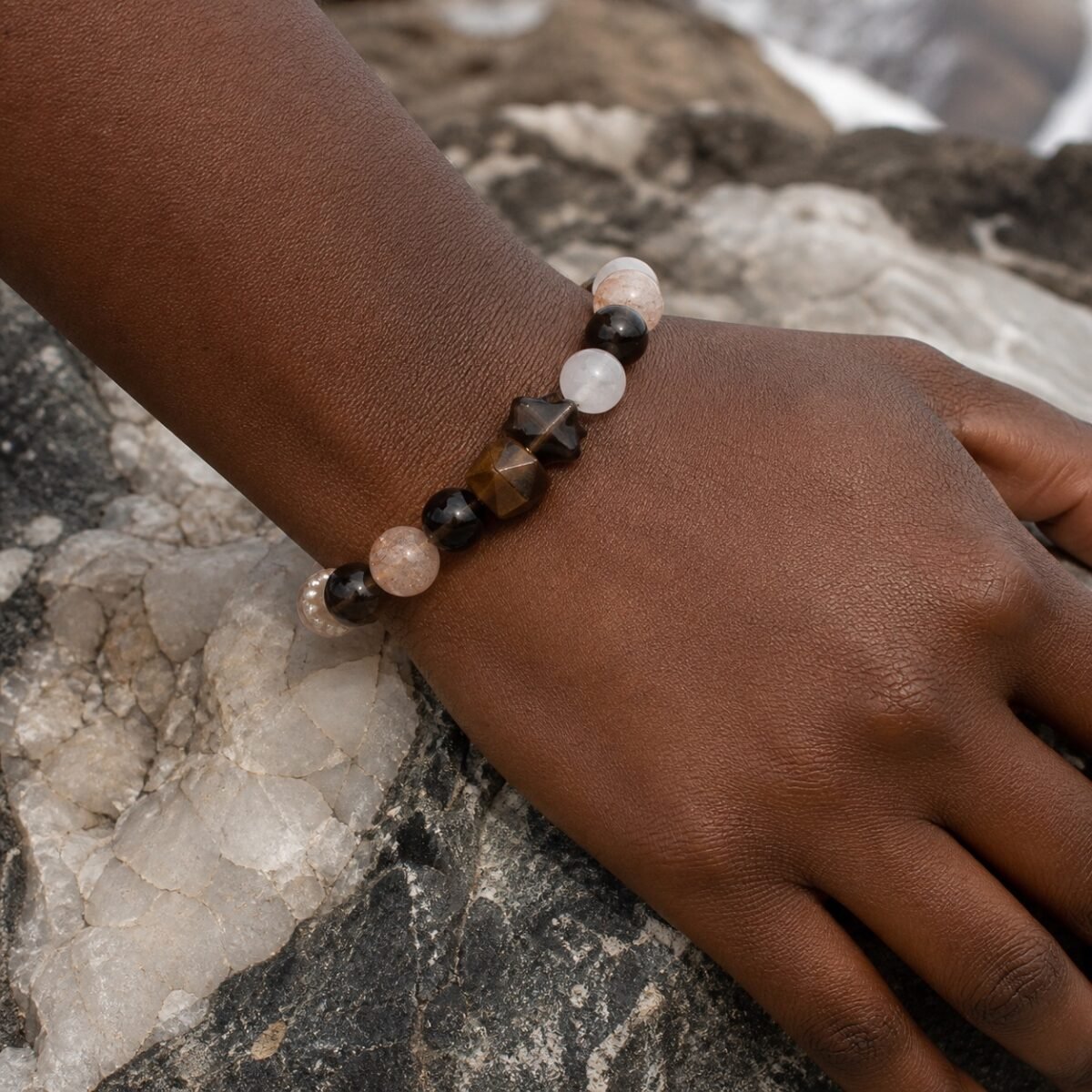grounding-garden-quartz-protection-bracelet-05-deep-skin-wearing Grounding Garden Quartz Protection Bracelet