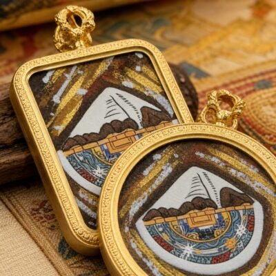 hand-painted-mount-kailash-thangka-pendant-02-detail Hand-Painted Mount Kailash Thangka Pendant
