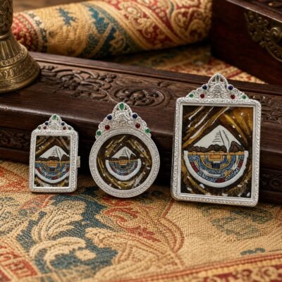 hand-painted-mount-kailash-thangka-pendant-05-silver-variants Hand-Painted Mount Kailash Thangka Pendant