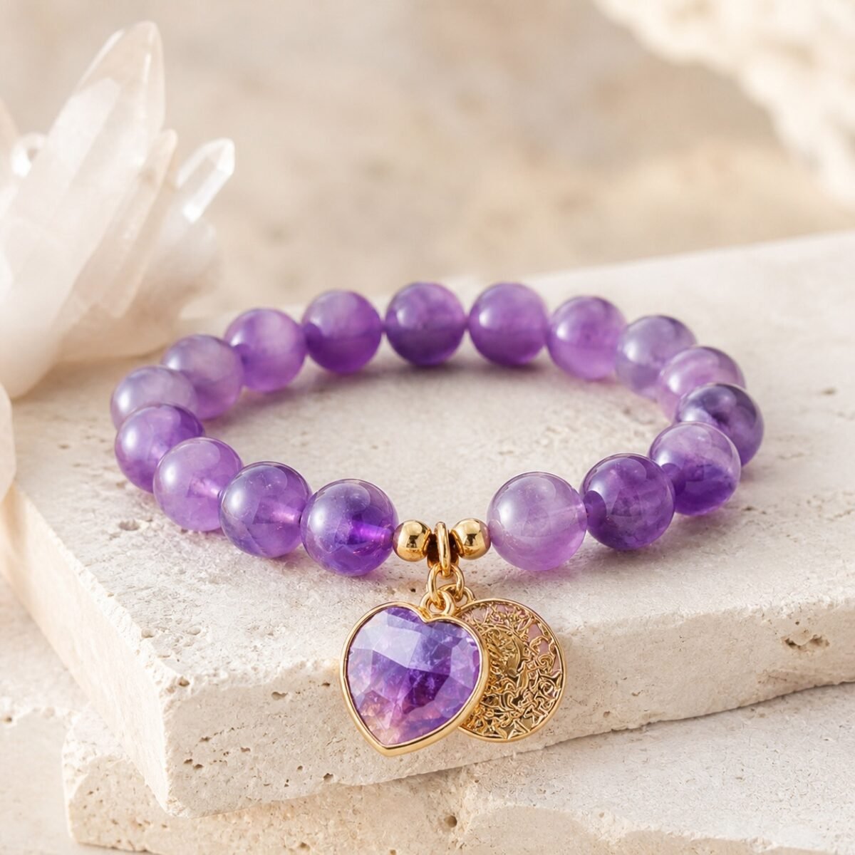 Heart Stone Intention Bracelet