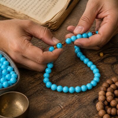 high-gloss-blue-turquoise-style-beads-diy-making Premium Natural High-Gloss Blue Turquoise Beads for DIY Mala Making