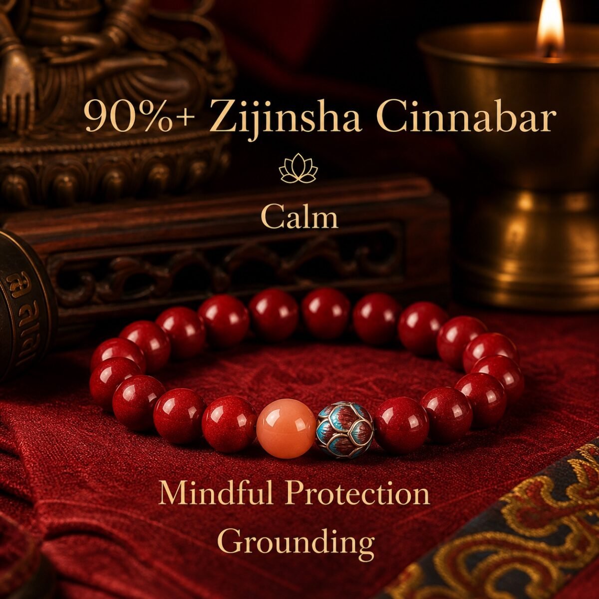 high-purity-zijinsha-cinnabar-bracelet-02-meaning Lotus Radiance Cinnabar Intention Bracelet